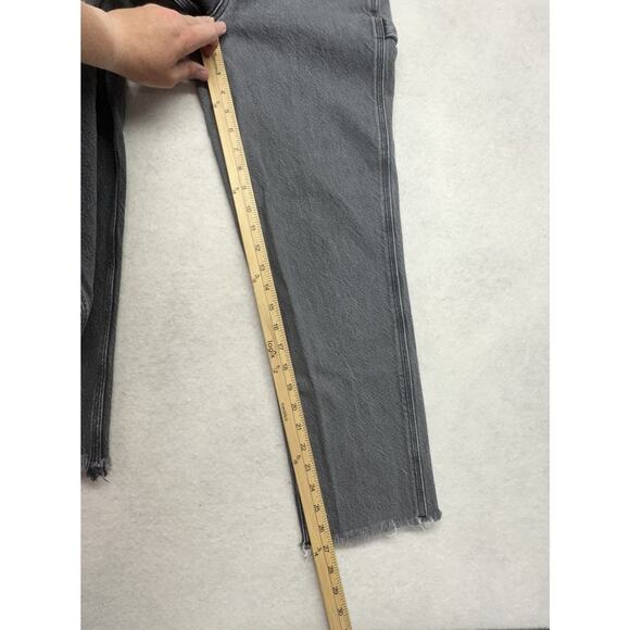 Pacsun Carpenter Pants Jeans Hi Rise Size 25 Two Tone Raw Hem 100% Cotton - Picture 7 of 11